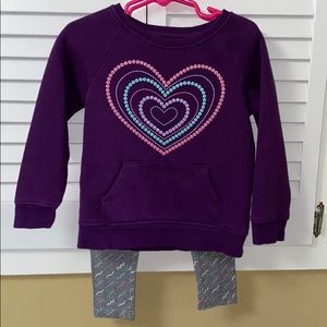 Sweatshirt and legging set